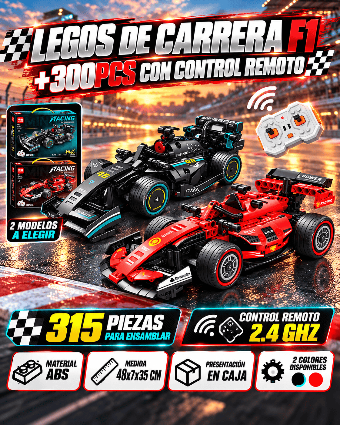 🏎️ F1 RACING PRO 2 EN 1 | ARMA, CONTROLA Y COMPITE 🔥