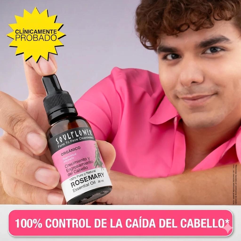 100% Pure Rosemary Essential Oil Controla la caida de cabello✨🔥